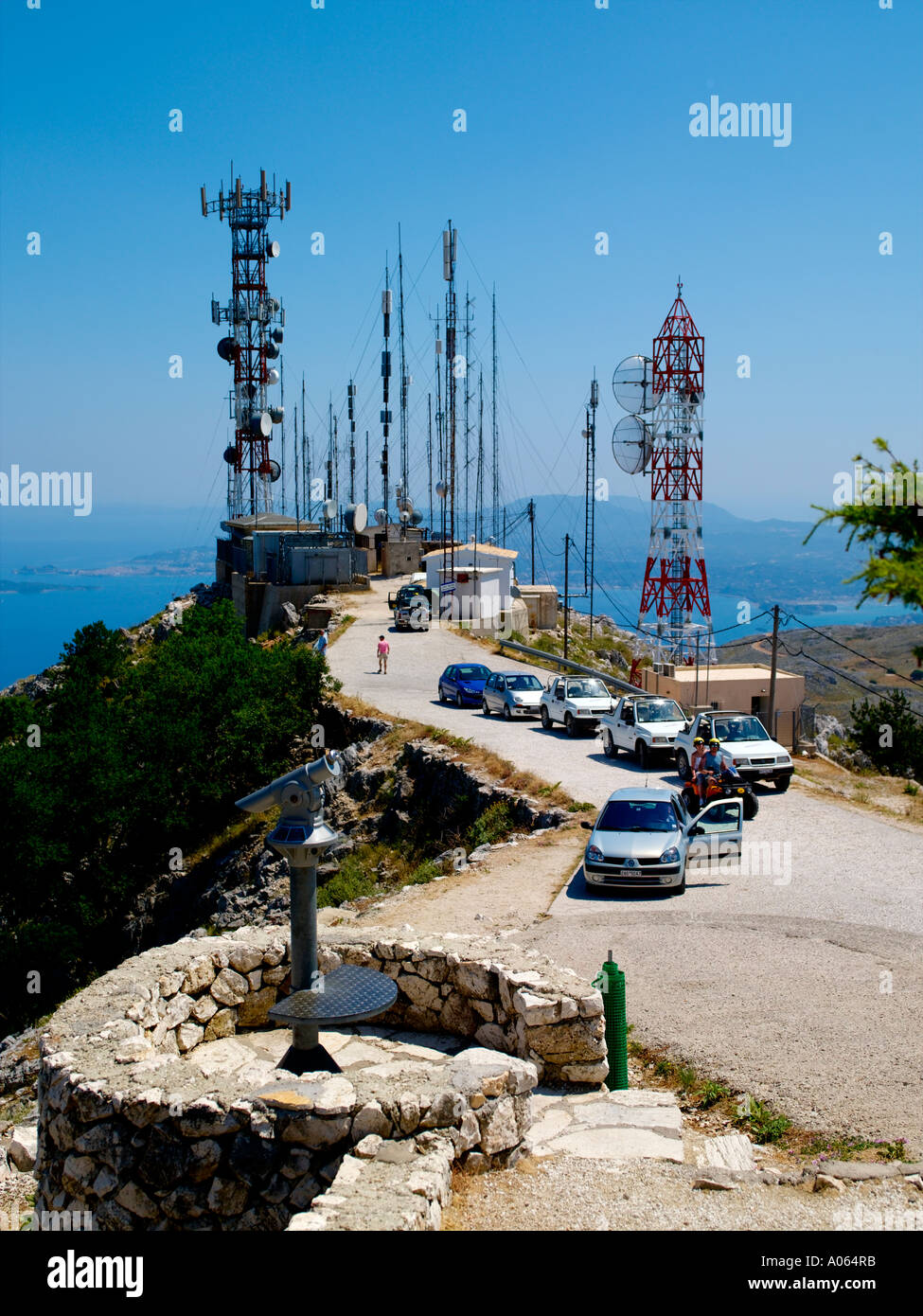 Corfu Island, Mount Pantokrator Stock Photo