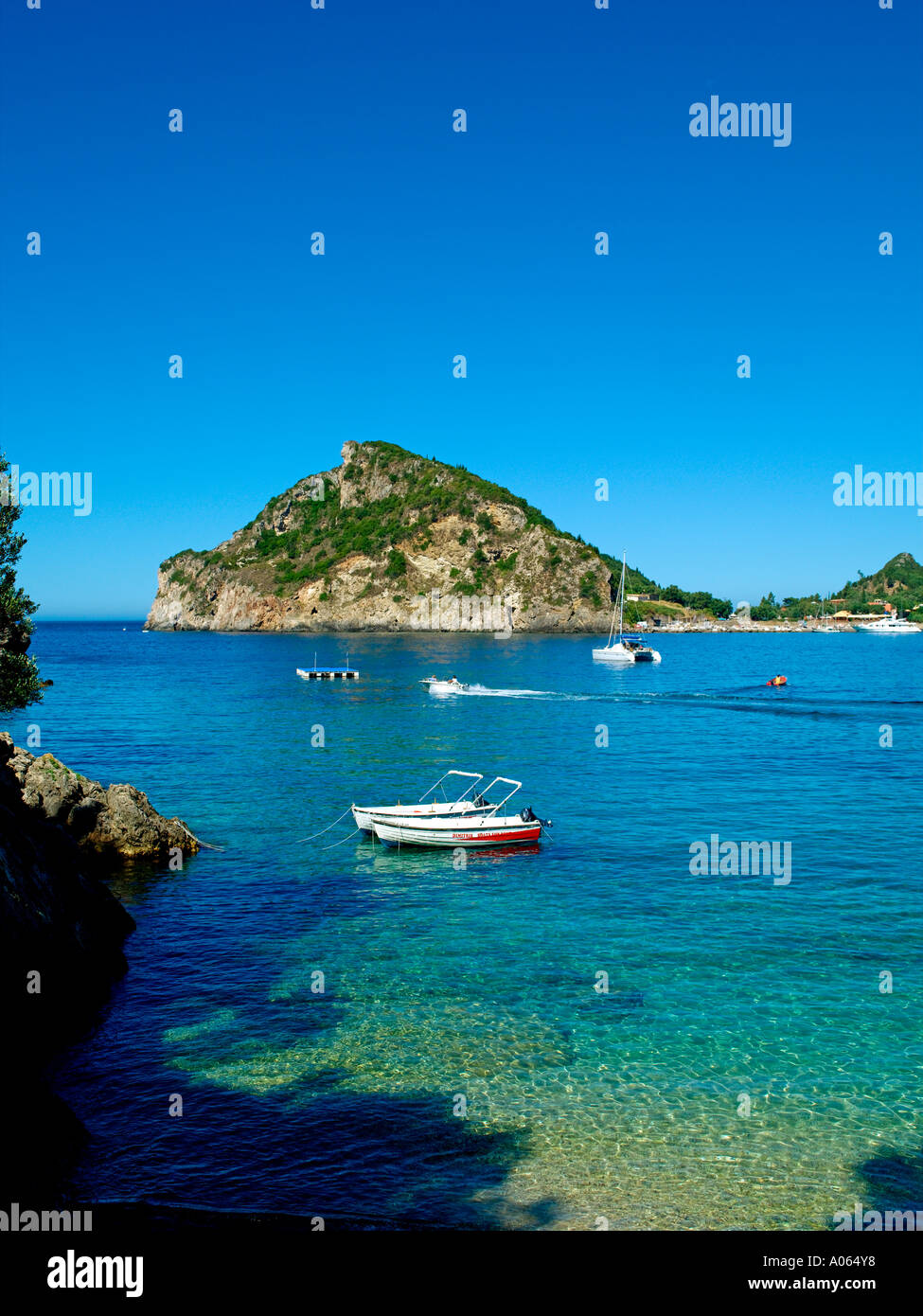 Corfu Island, Paleokastritsa Stock Photo