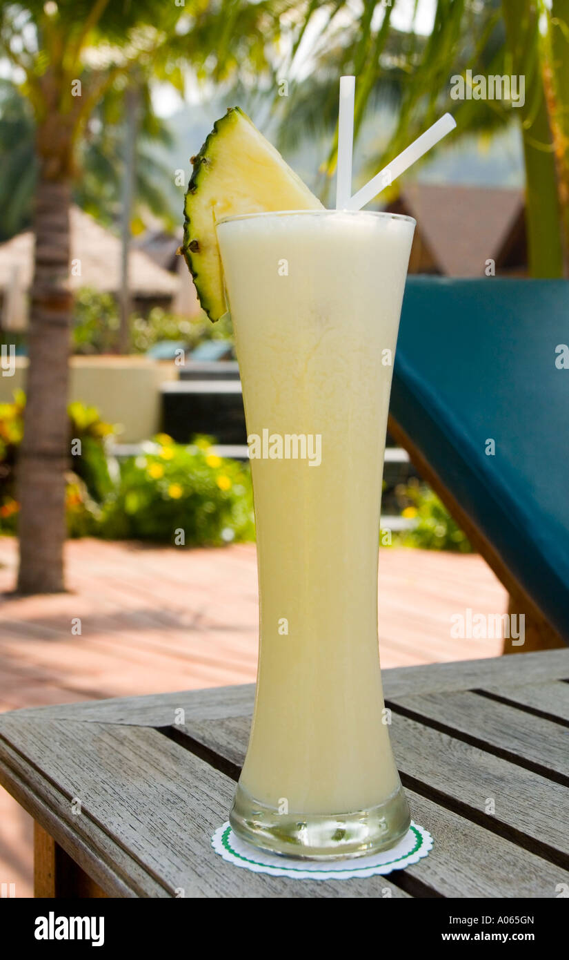 Islander cocktail, Hat salad beach Ko Phangan Thailand. Stock Photo