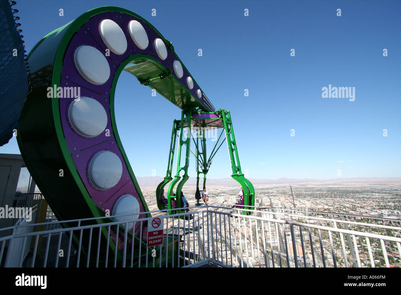 Thrill ride at the top of the Stratosphere, Las Vegas Stock Photo - Alamy
