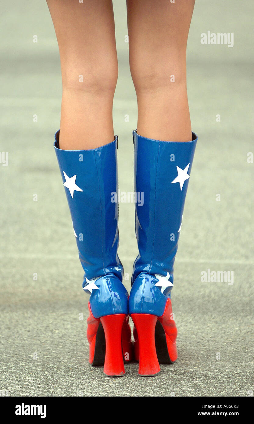 Woman wearing high heels rear view hi-res stock photography and images ...