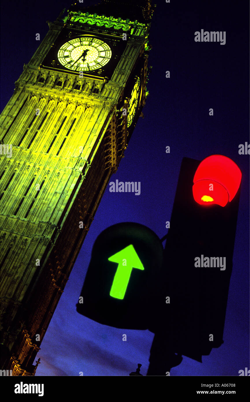 Big Ben at Night London Stock Photo