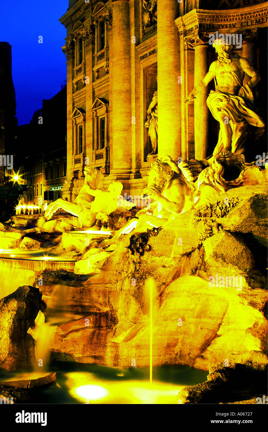 Trevi Fountain Rome Italy Stock Photo