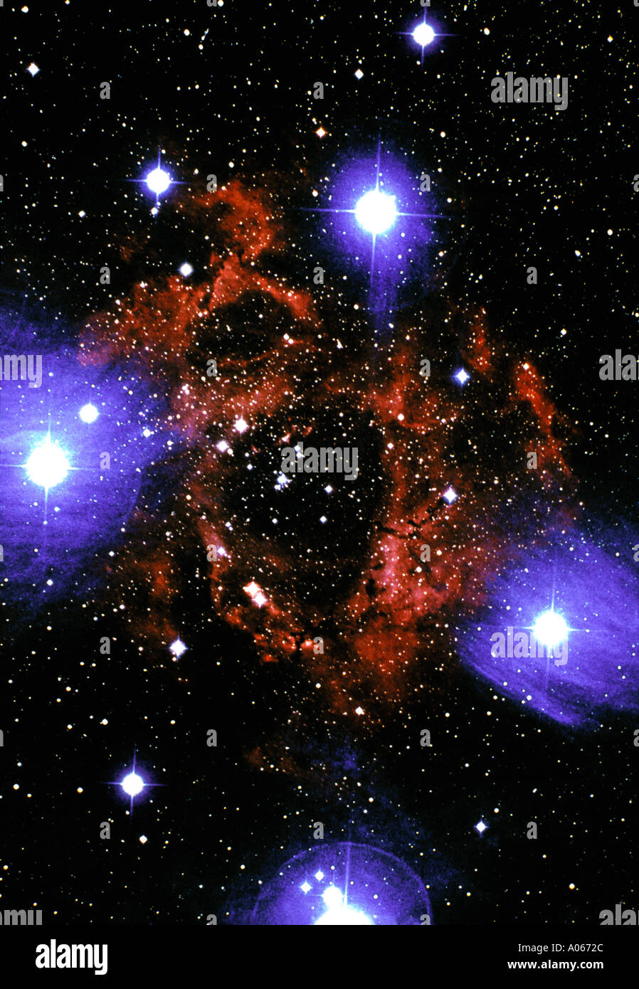 Stars nebula Stock Photo