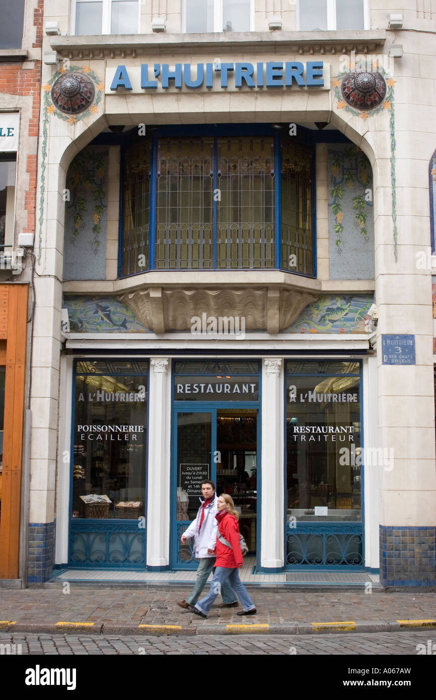 A LHuitriere Restaurant Lille France Stock Photo - Alamy