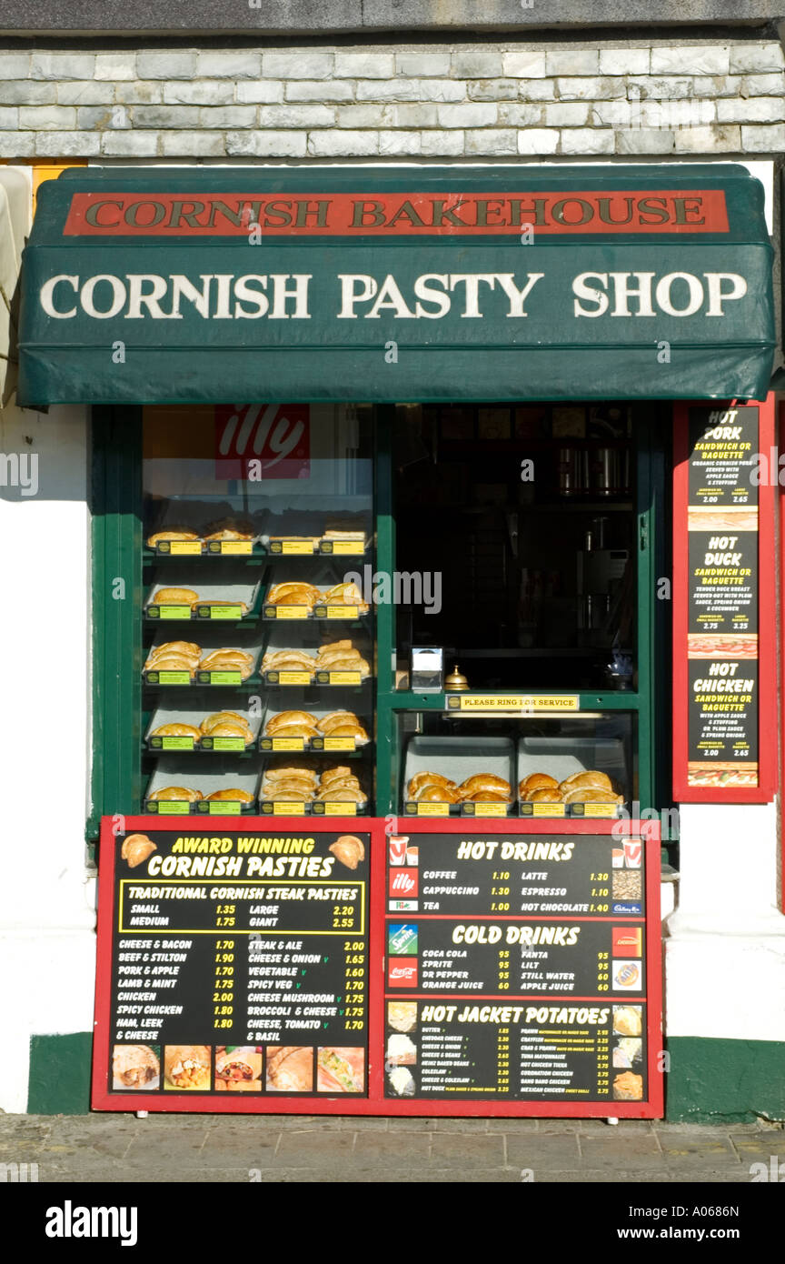 a traditional pasty shop in st.ives,cornwall,england Stock Photo