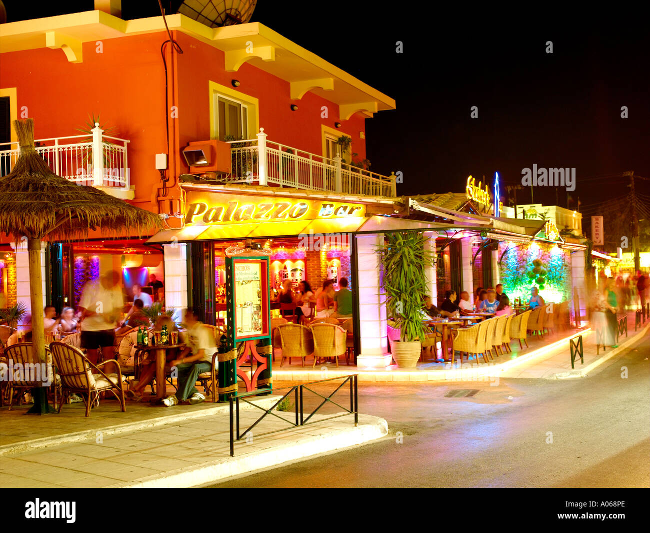 Corfu Island, Sidari Nightlife Stock Photo 5653613 Alamy