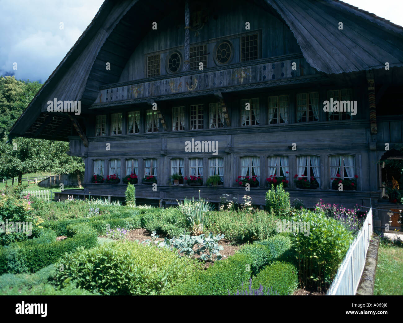 Typical Old Swiss Farm Stock Photo 5653735 Alamy