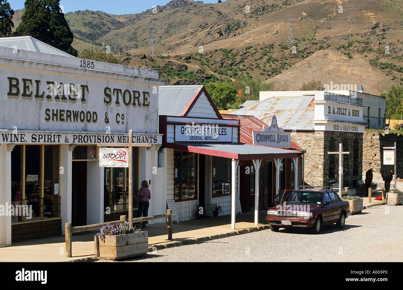 One of the historic buildings of Old Cromwell Town salvaged from the
