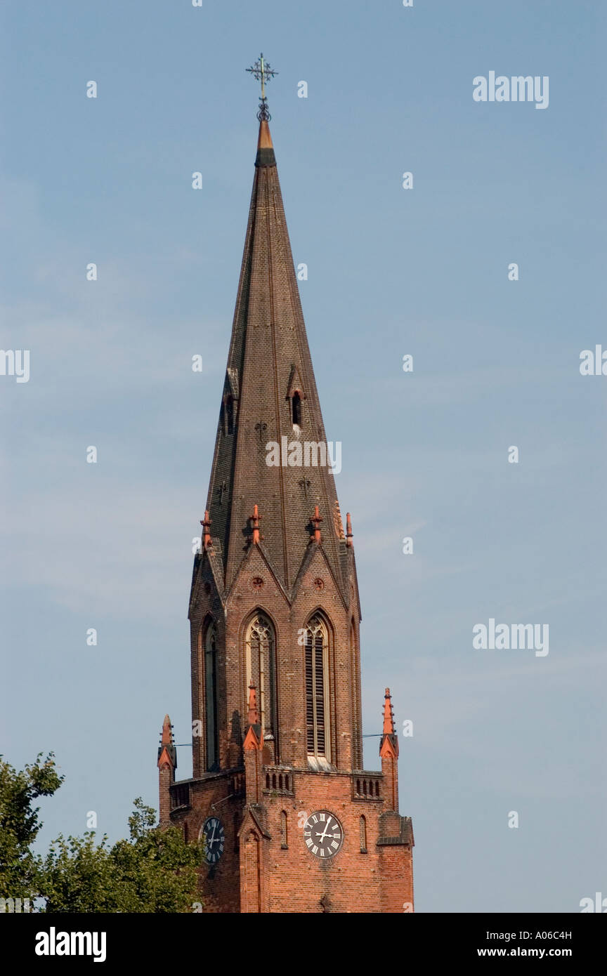 Gothic Revival style church of Jesus Christ Holiest Salvatore Fredry Street Poznan Poland Stock Photo