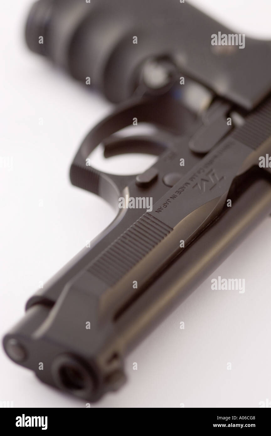 Semi Automatic Black Handgun Or Pistol Stock Photo Alamy