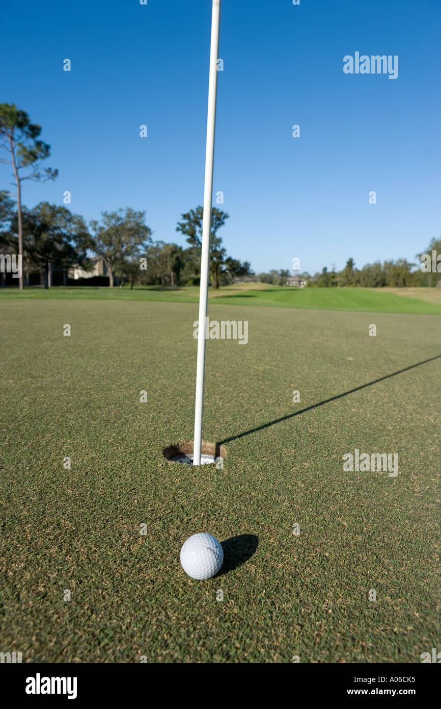 18th Green, Grenelefe Golf Course, Haines City, Central Florida, Florida USA Stock Photo