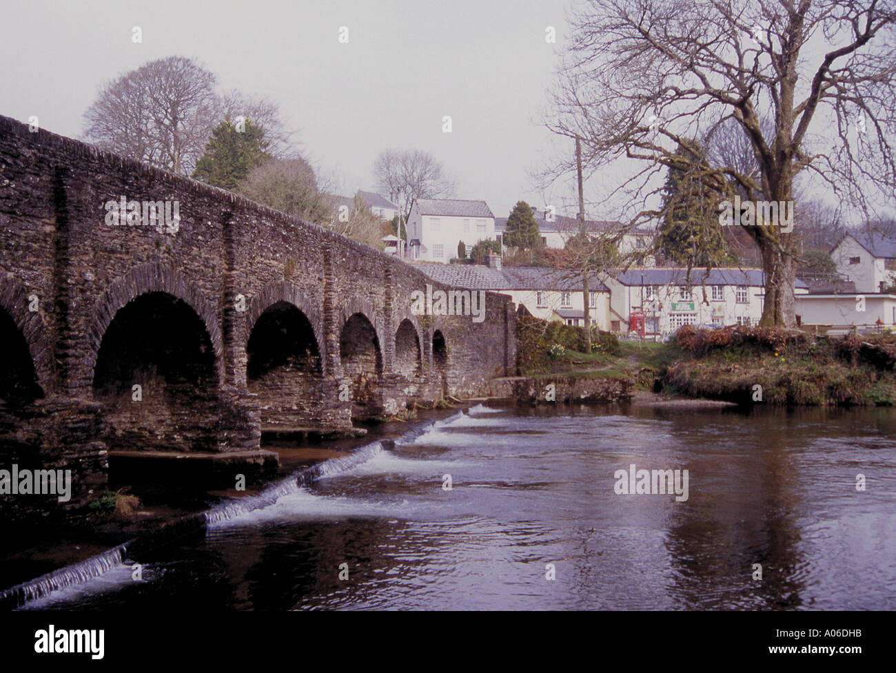 Bridge across the River Barle at Withypool on Exmoor Stock Photo Alamy