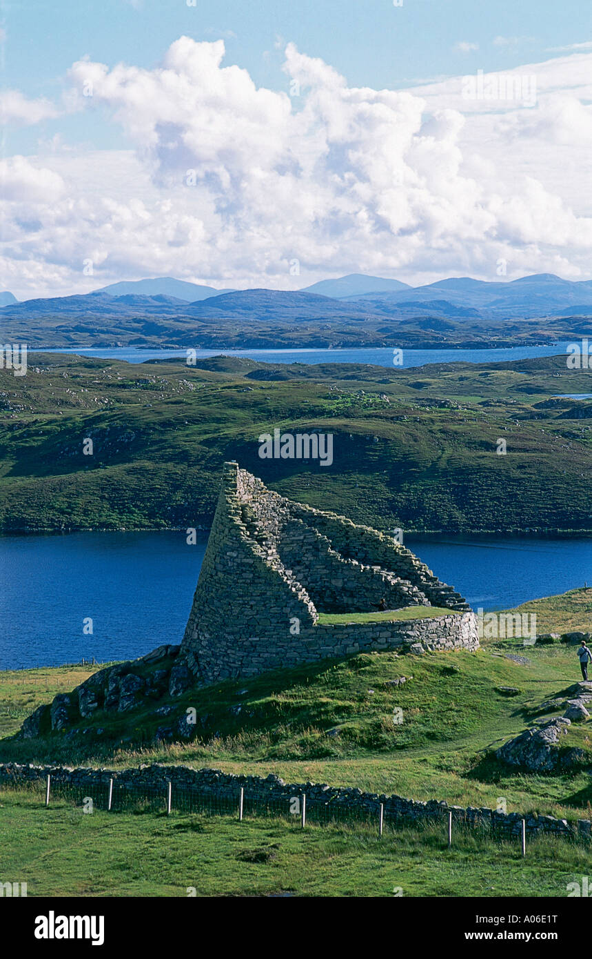 Vroch Carloway Broch in Lewis part of the Western Isles of Scotland Stock ...
