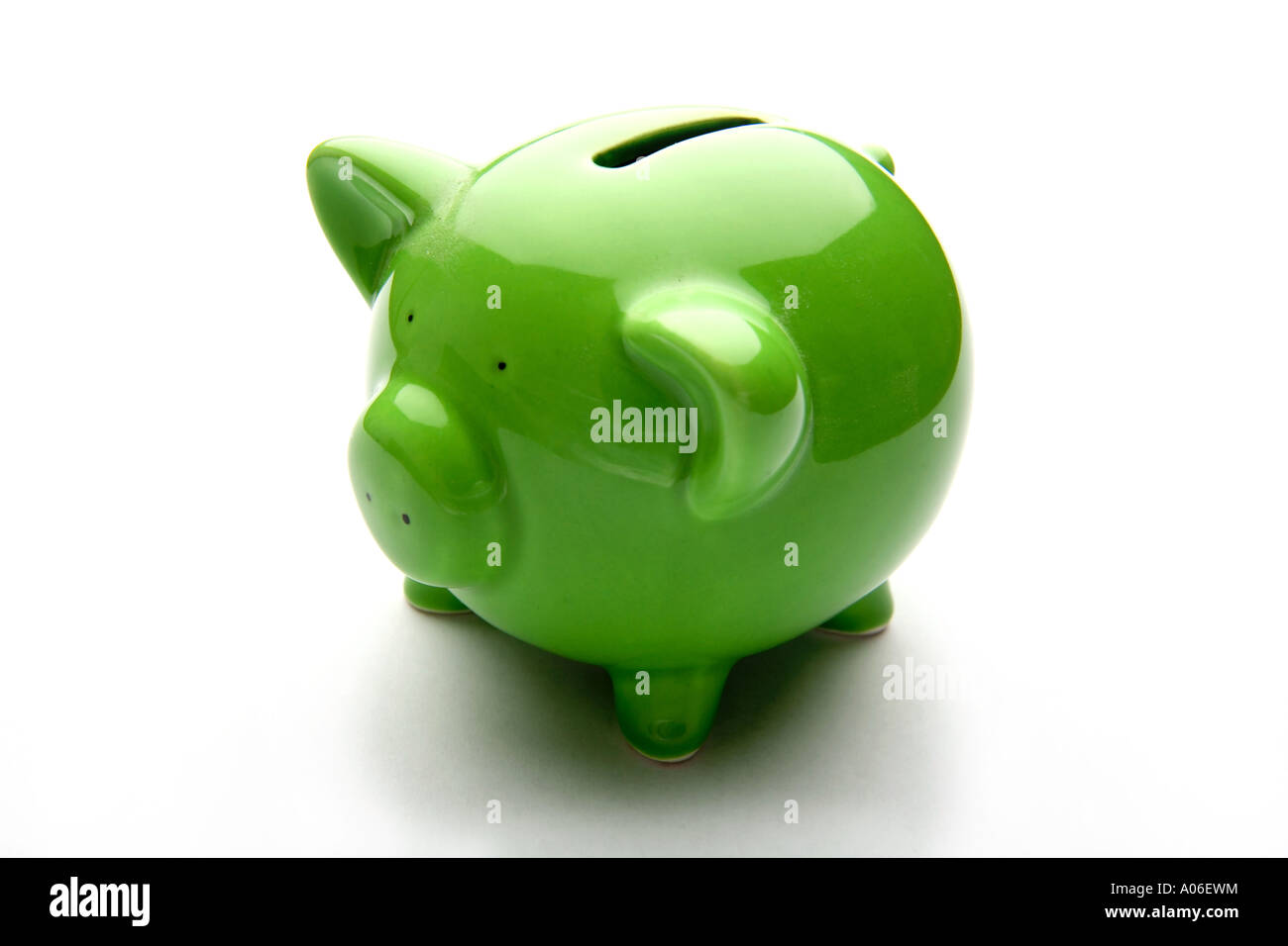 Piggy bank style money box isolated on a white studio background Stock ...