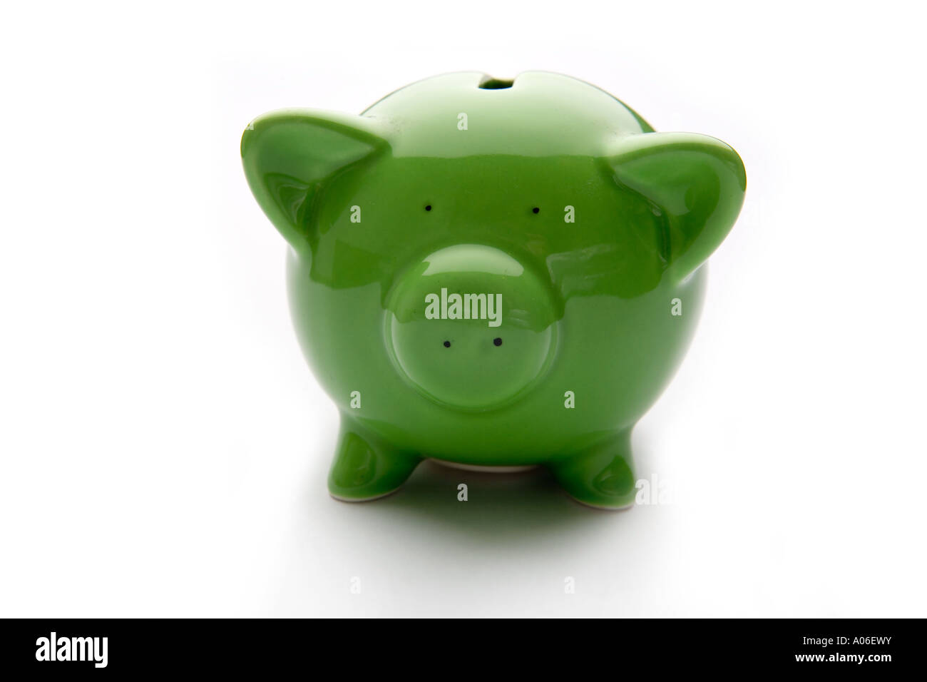 Piggy bank style money box isolated on a white studio background Stock ...