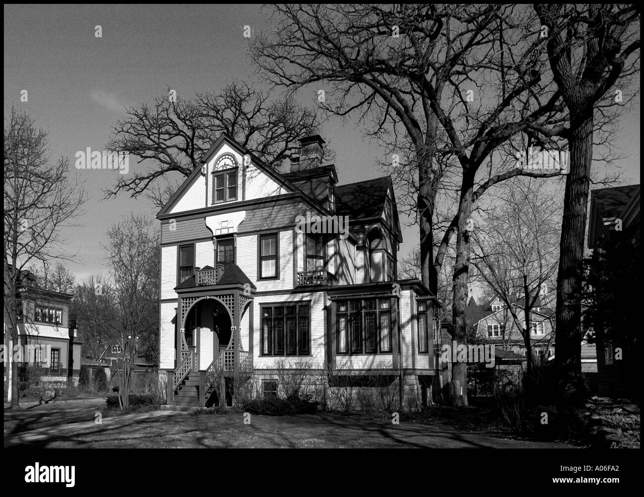 House at Oak park Chicago Stock Photo Alamy
