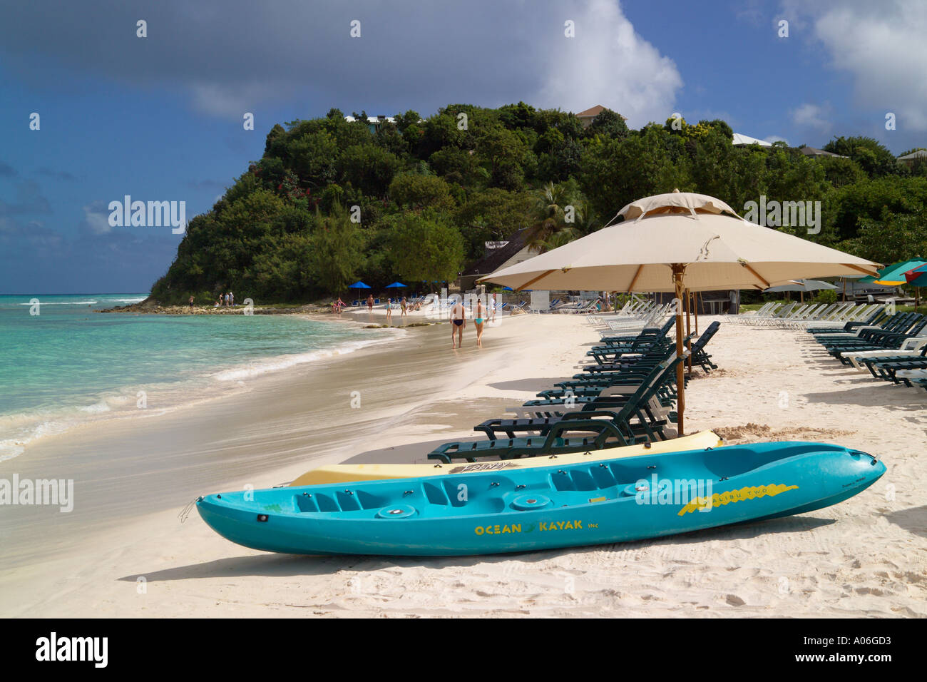 Pineapple Beach Long Bay Antigua Caribbean Stock Photo Alamy