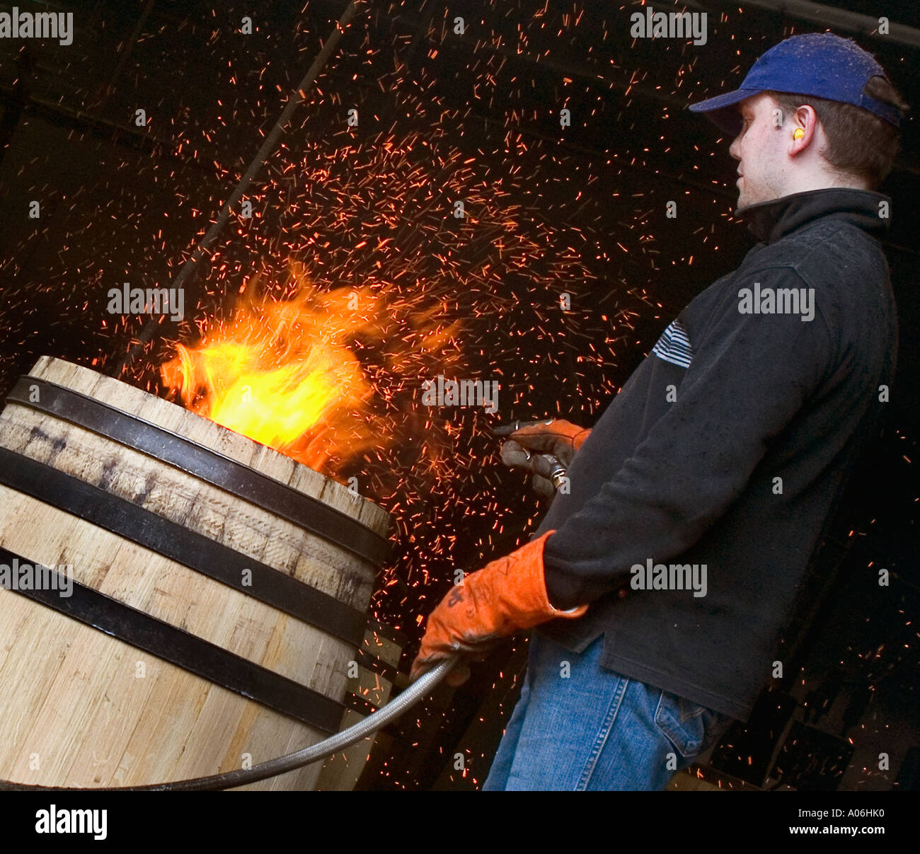 Barrel making France Stock Photo Alamy