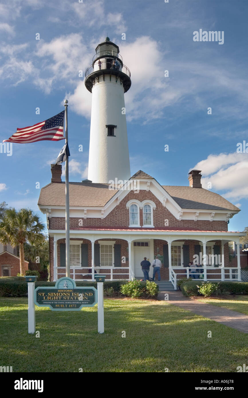 St Simons Island Lighthouse lighthouse Keepers House Museum 1872 ...