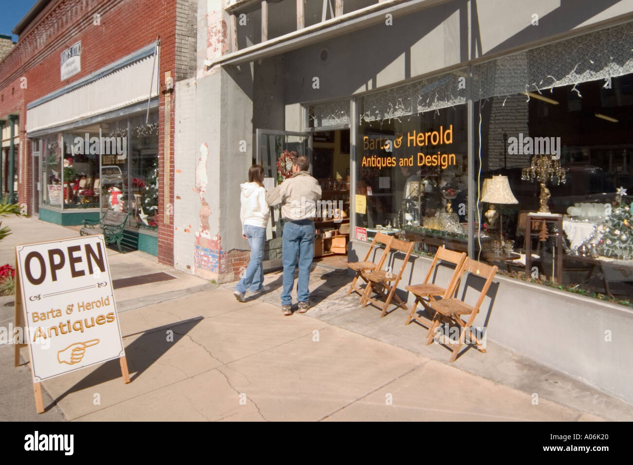 Oak Street Historic Downtown Arcadia Florida Stock Photo Alamy