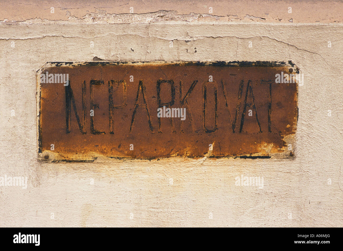 Prague czech republic parking sign hires stock photography and images