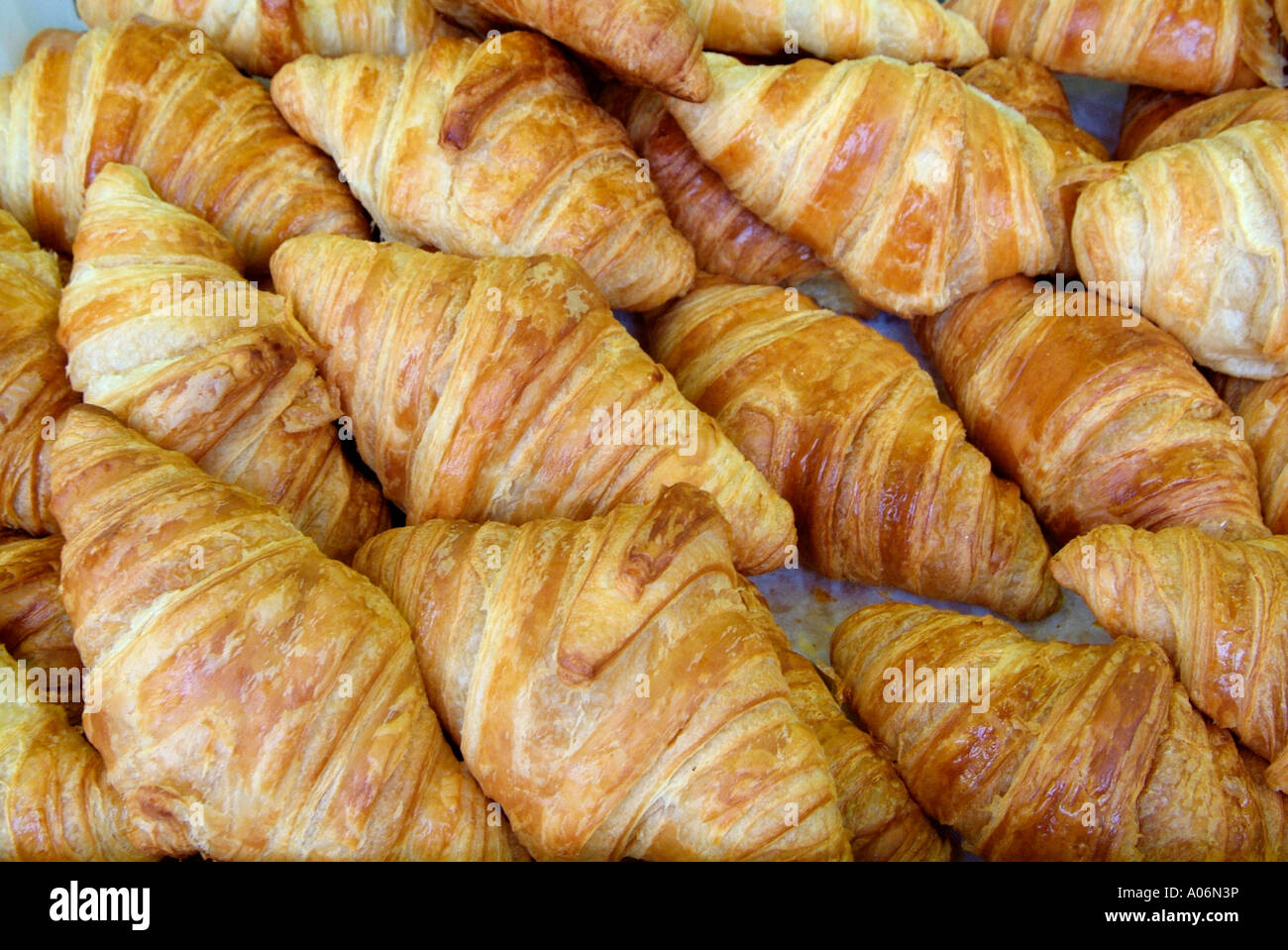 Croissant French sweet bread pastry cake Light Brown soft sweet dry