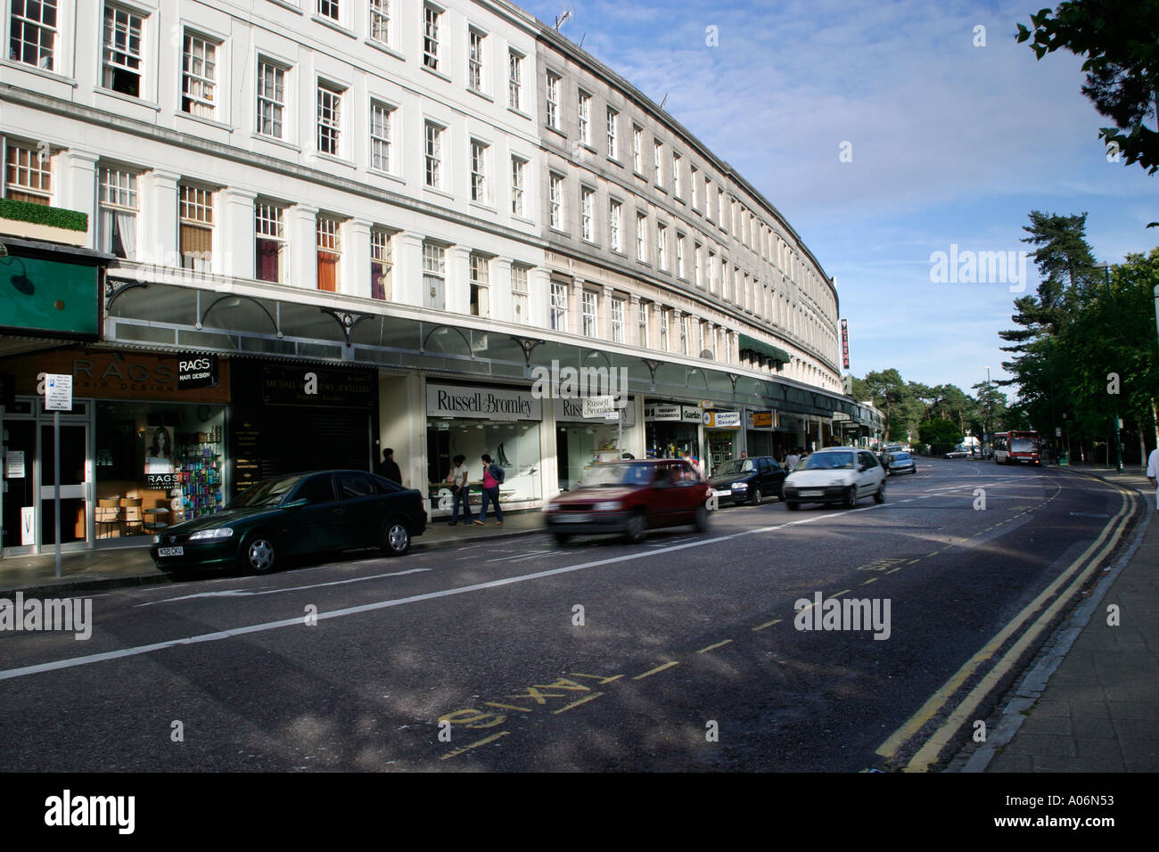 Cars driving along Westover Road, Bournemouth Stock Photo 3231058 Alamy