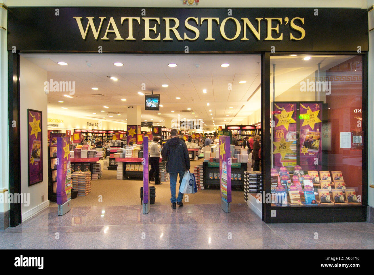 Waterstone’s Shop store Trafford centre UK United Kingdom England Europe GB Great Britain EU European Union waterstone Stock Photo