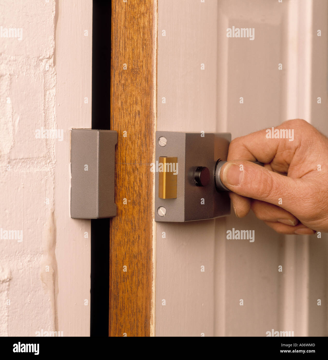 Door Latch Fitting Stock Photo Alamy