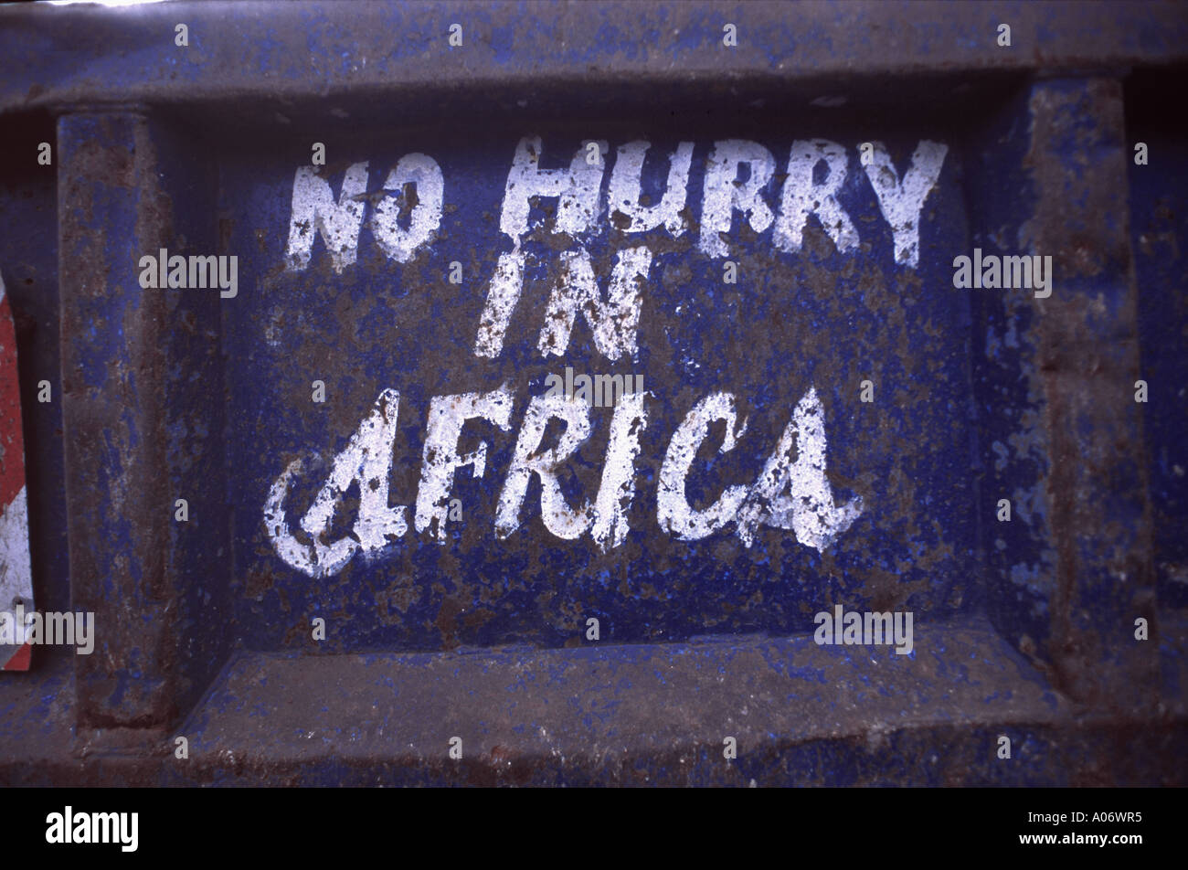 No Hurry in Africa