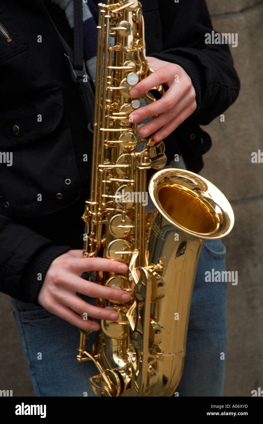 saxophone, horn, sax, blow, honk, brass, instrument, reed, jazz, classic,  music, pop, classical, rock, and, roll, play, playing Stock Photo - Alamy