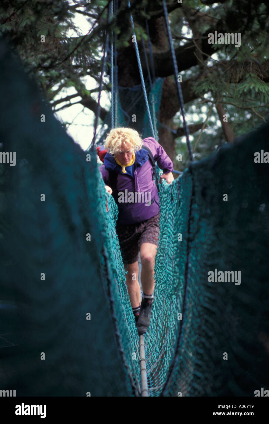 Man cross a bridge hi-res stock photography and images - Alamy