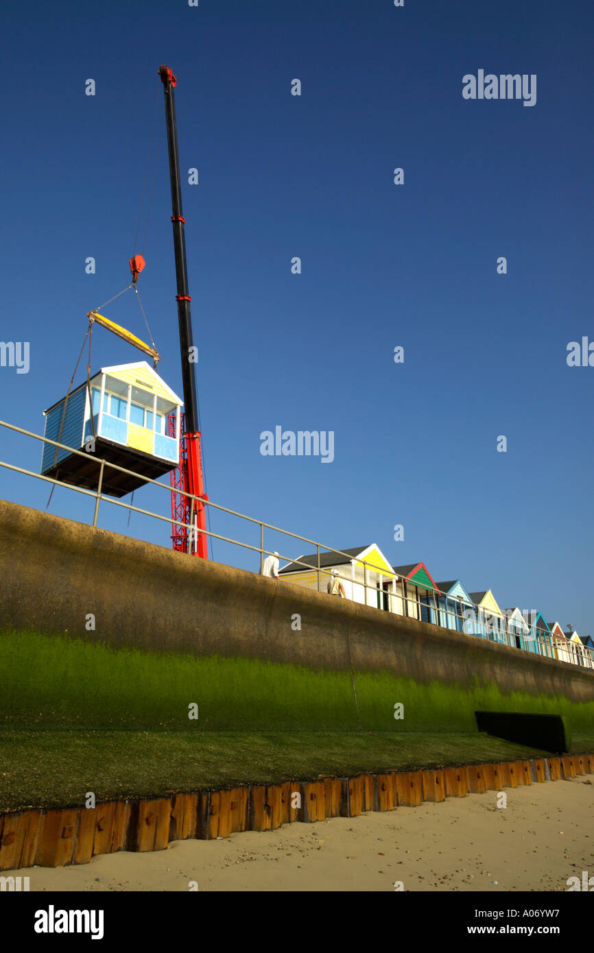 Beach hut raising lifting hi-res stock photography and images - Alamy