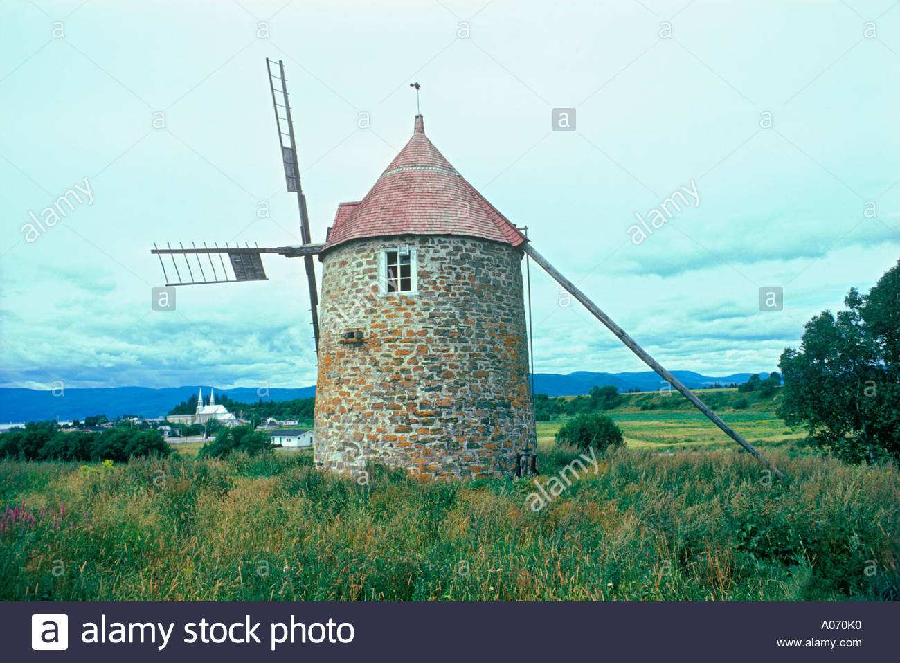 Windmill On Ile Aux Coudres In Charlevoix In The Saint - 
