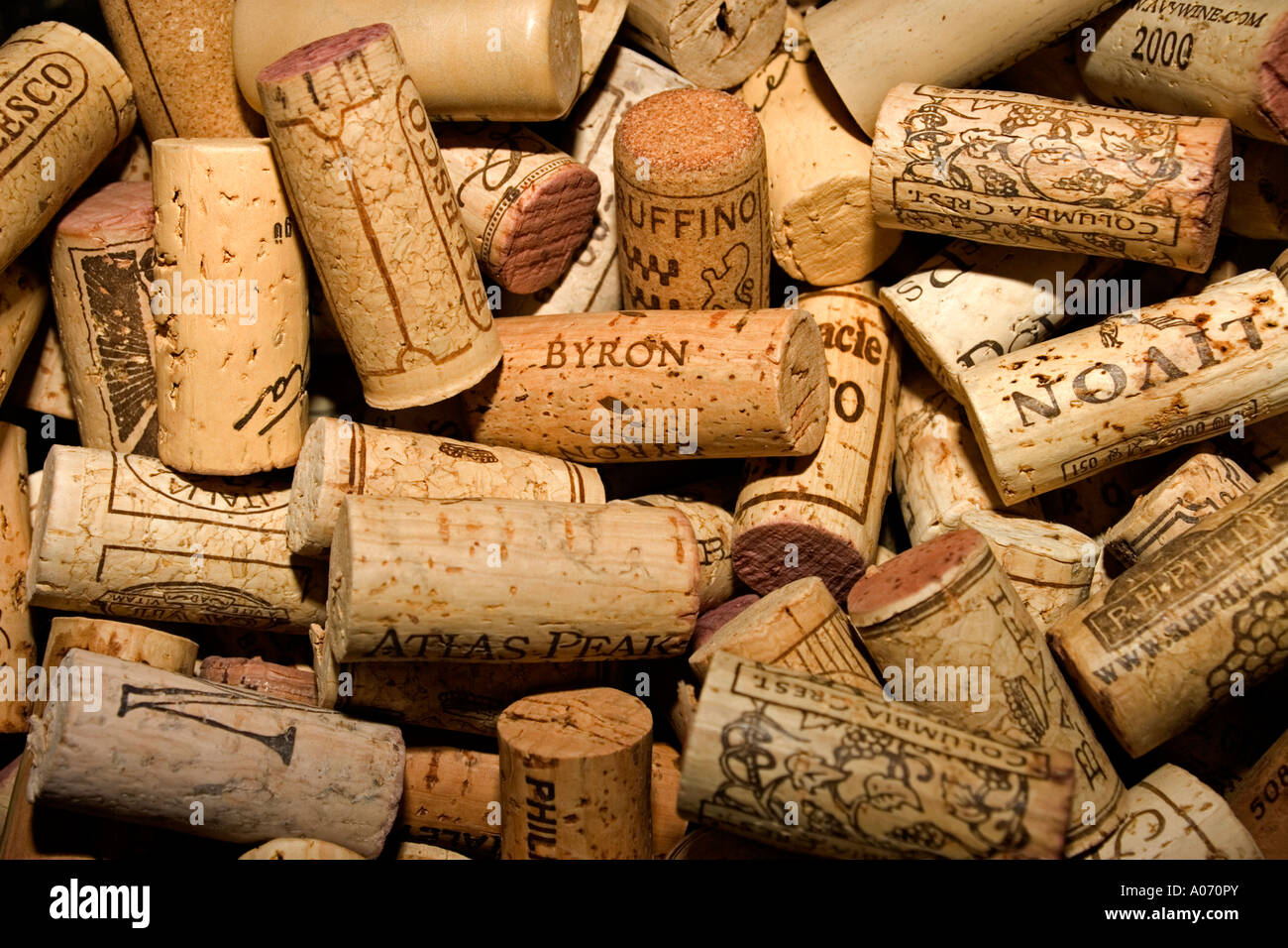 Cork wine bottles Stock Photo Alamy