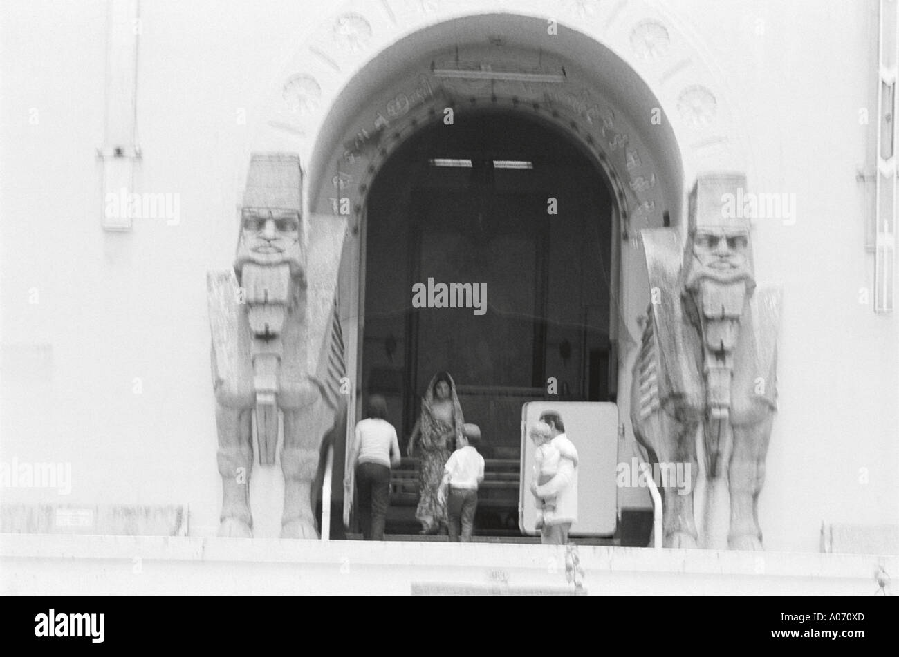 Parsi Fire Temple in Cusrow Baug Colaba Bombay Mumbai India Stock Photo