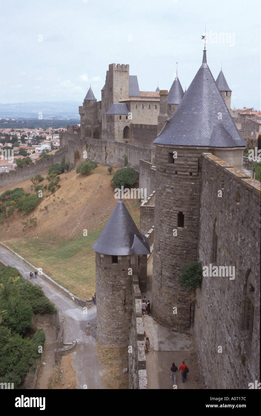 Medieval city of Carcassonne Stock Photo - Alamy