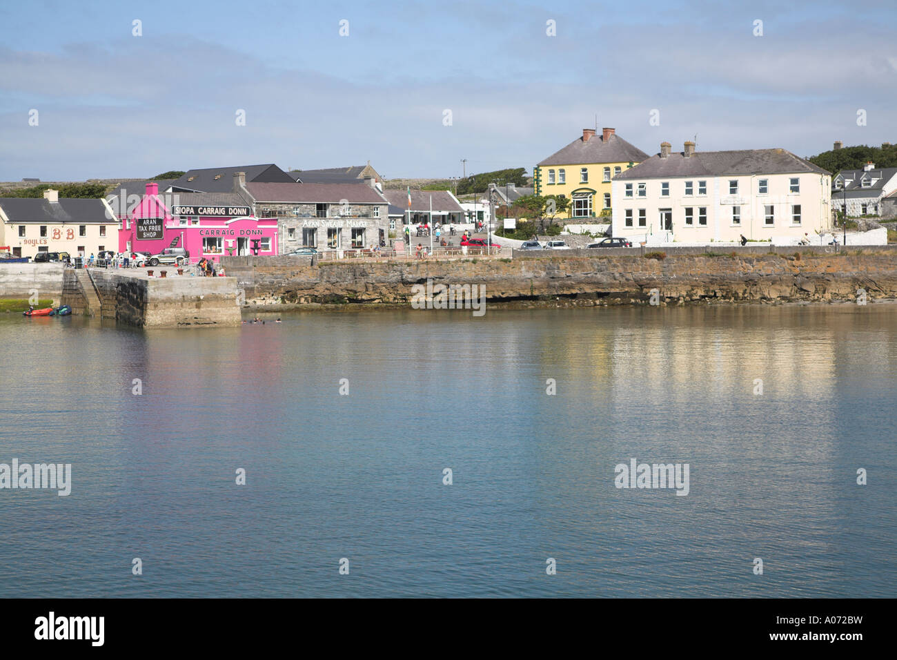 Kilronan harbour and village, Aran Islands, Inishmore, County Clare