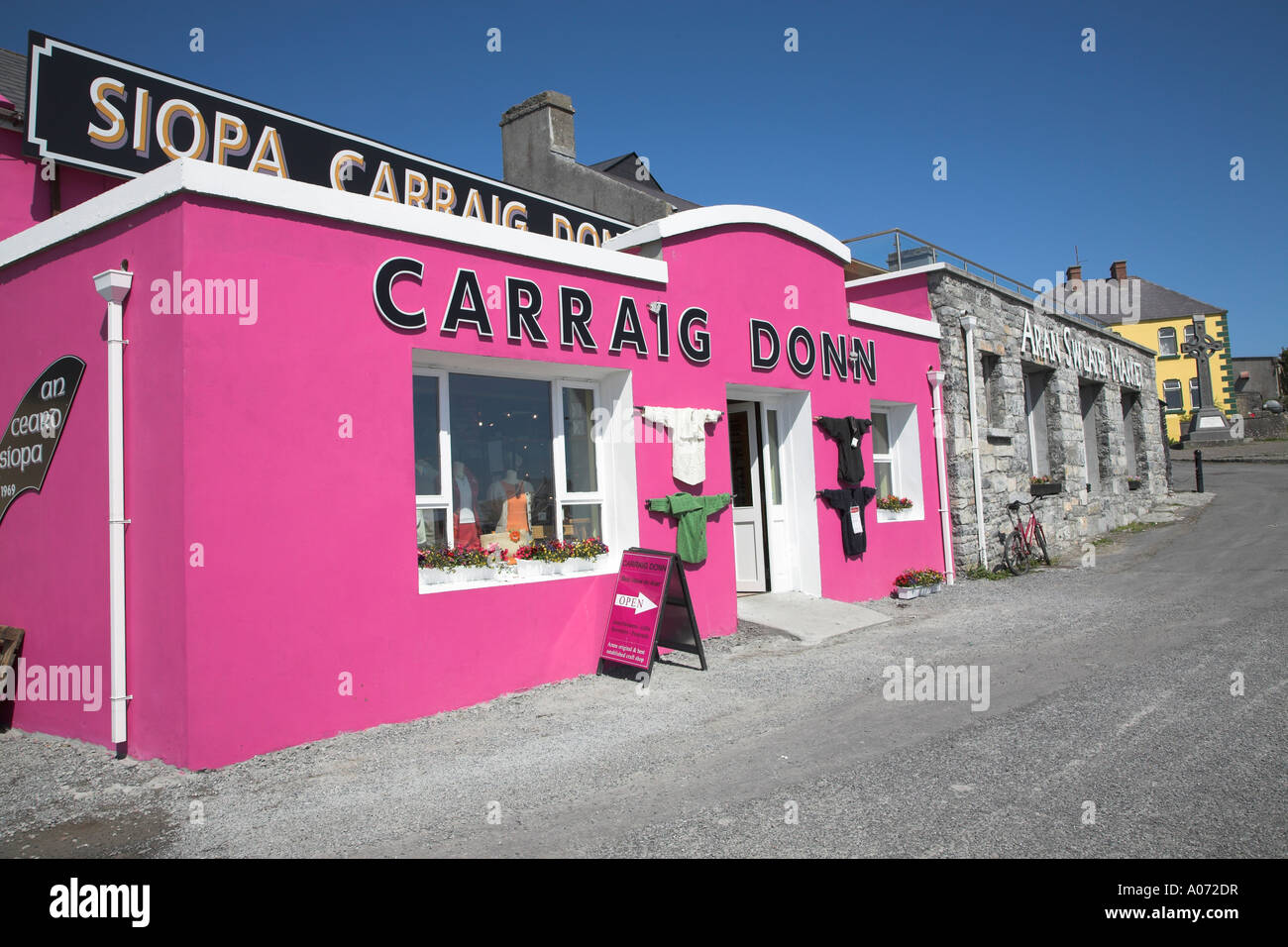 Kilronan village, Inishmore, Aran Islands, County Clare, Ireland Stock