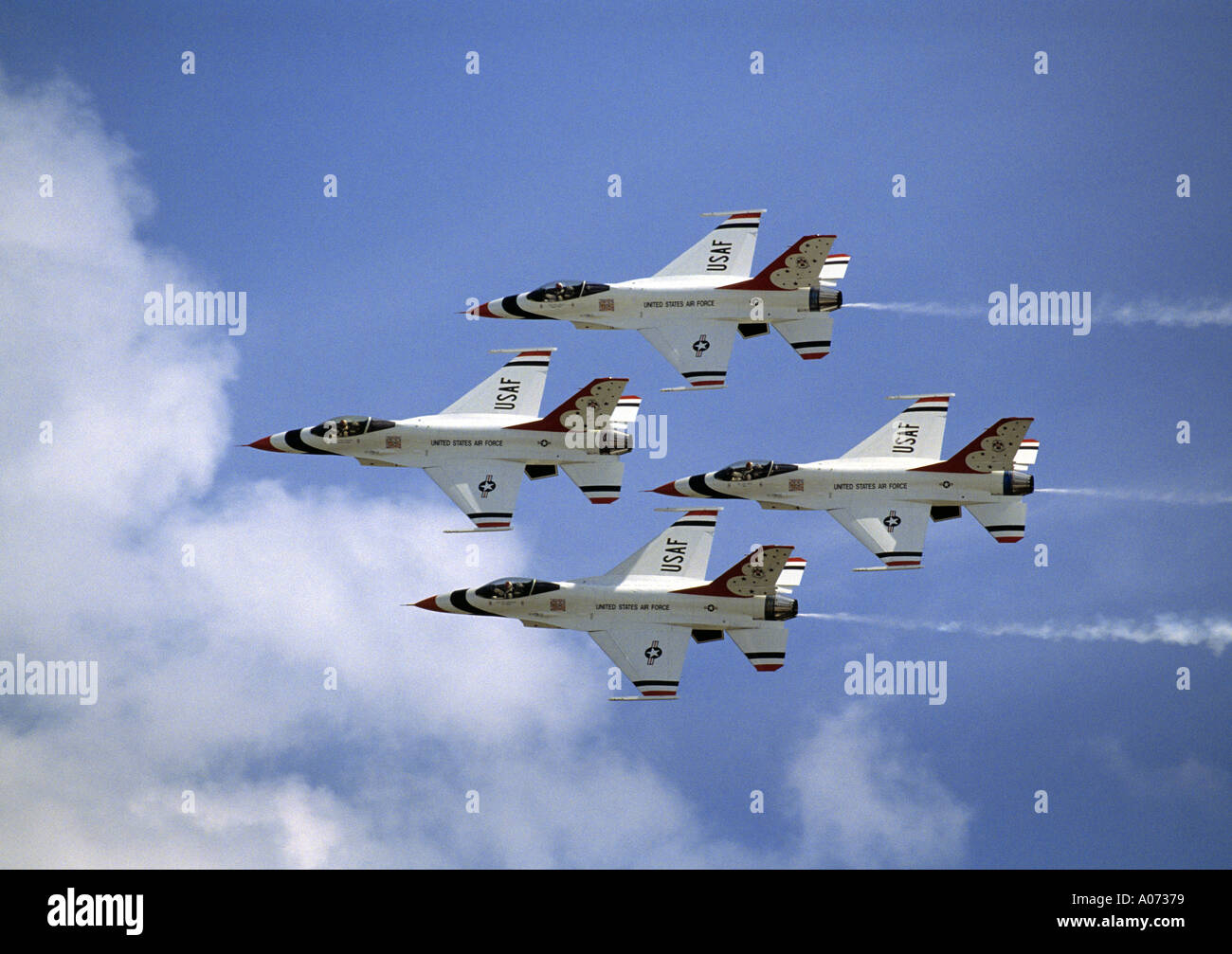 The Thunderbirds US Air Force Acrobatic Team USA Stock Photo