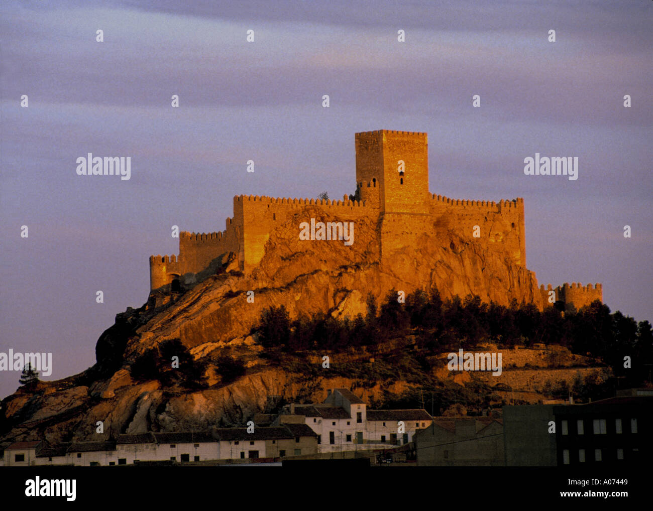 Castle of Almansa  Almansa  (Albacete)  Spain Stock Photo