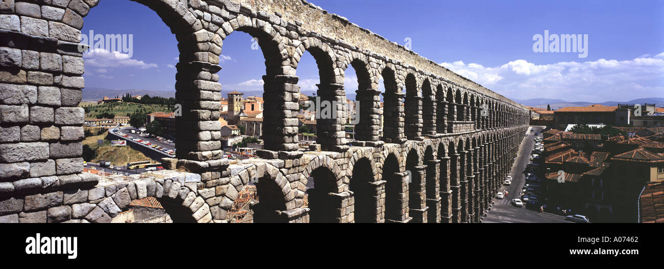 Roman Aqueduct Segovia Spain Stock Photo - Alamy