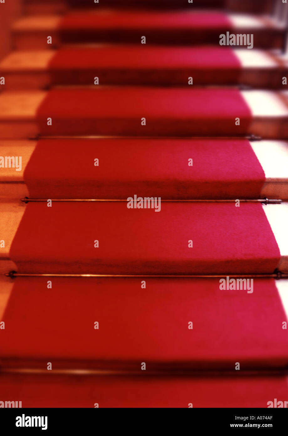 Red Carpet Stock Photo