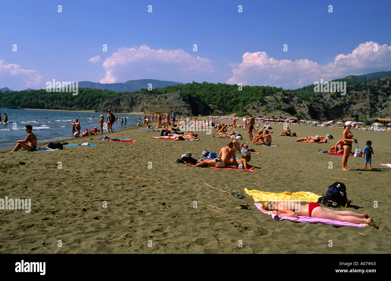 Turtle beach in Turkey Stock Photo - Alamy