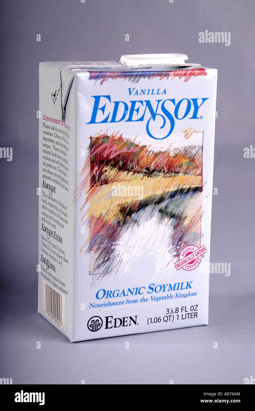 P21 141 Soy Milk Container Stock Photo Alamy