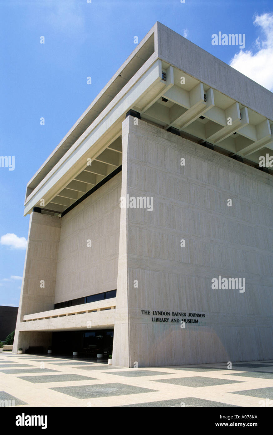 Lyndon Baines Johnson Library and Museum in Houston, Texas. Stock Photo