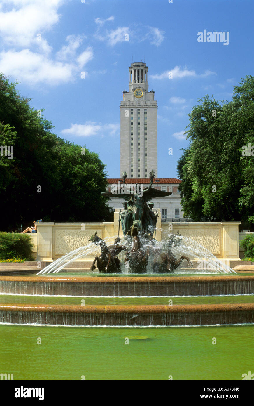 University of texas austin clock tower hires stock photography and