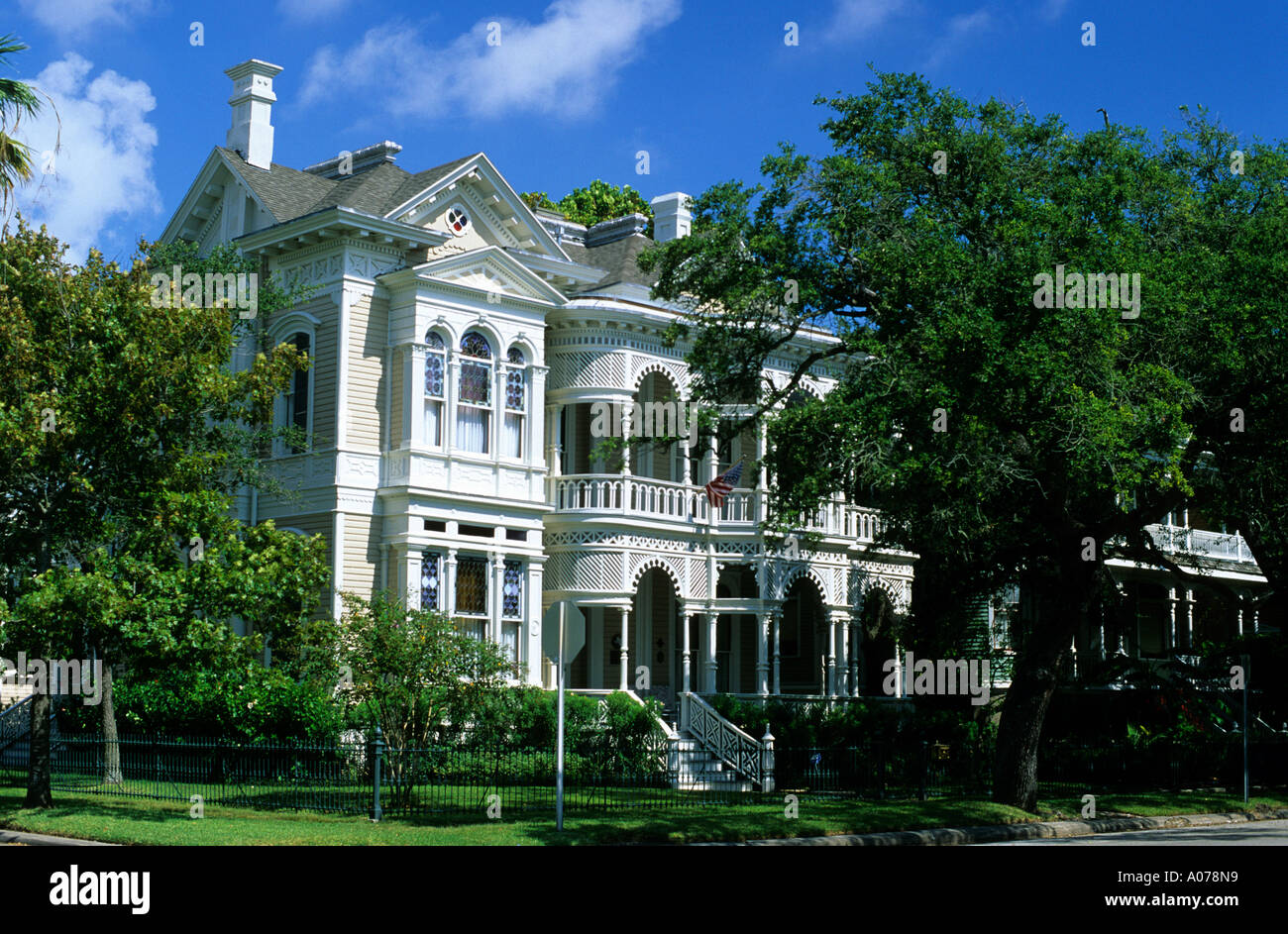 A historic house in Galveston, Texas Stock Photo Alamy