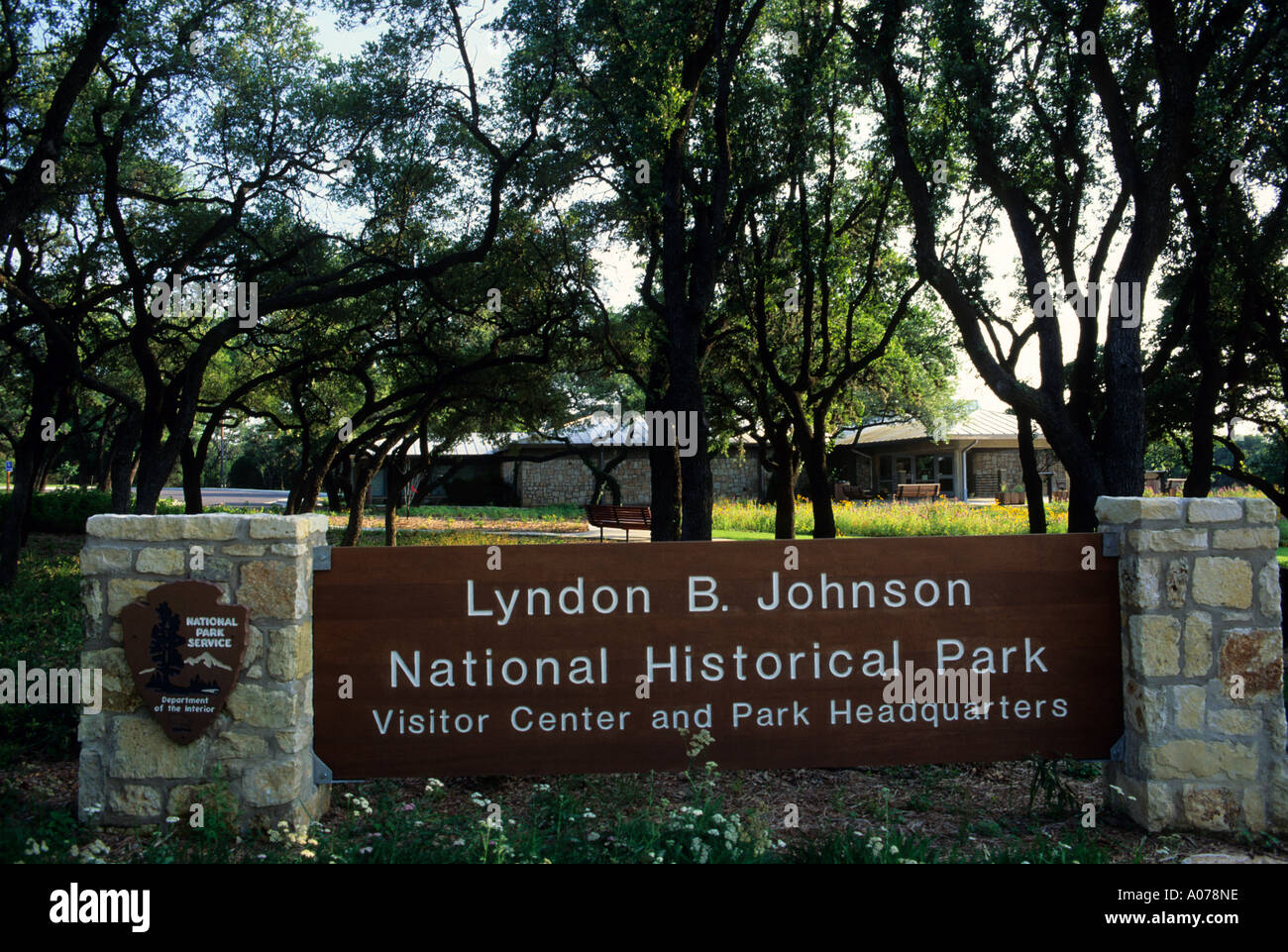 The Lyndon B. Johnson National Park in Johnson City, Texas. Stock Photo